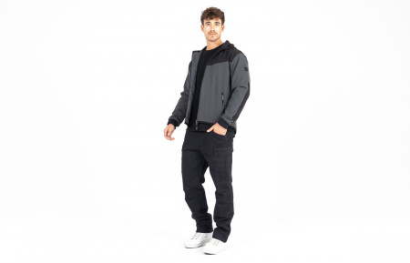 John Doe Куртка Hoodie Rip Stop grey\black