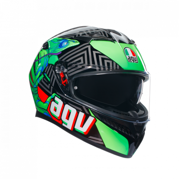 AGV K-3 Kameleon Black-Red-Green