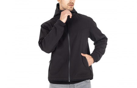 John Doe Куртка Hoodie V3 Softshell Rip Stop black